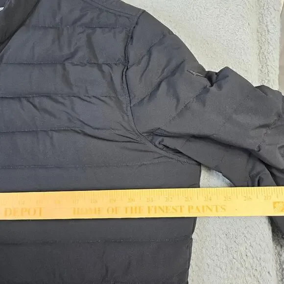 Michael Kors Puffer Down Jacket Men's Large Full Zip Pockets Winter Warm Black - Picture 7 of 10